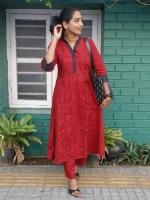 DHAMINI - Red - Co-ord Set - Image 3