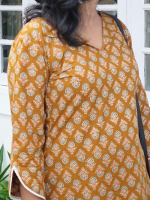 PARIJATHA Kurti - Yellow - Image 4