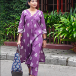 KASTHURI Co-ord set - Lavender