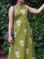 THANVI Co-ord set - Green - Image 3