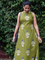 THANVI Co-ord set - Green - Image 2