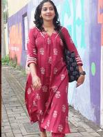 KASTHURI Co-ord set - Pink