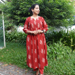 MADHURIMA Co-ord set - Red