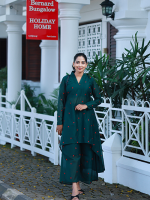 VAMIKA Co-ord set - Green (Chanderi)