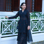 VAMIKA Co-ord set - Black (Chanderi)