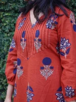 INDHIRA - Kurti - Orange - Image 2