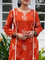 JANVI  Co-ord set - Orange - Image 4