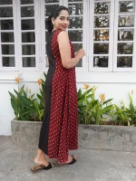 VEDIKA - Red Modal Ajrakh Kurti/Frock - Image 2