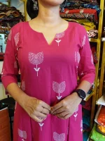 YUTHIKA Kurti - Pink - Image 3