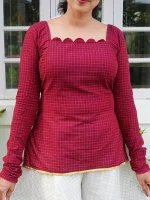 KABANI - Short Kurti with Flared Palazzo - Image 2