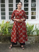 PICHWAI – Red Kurti Top - Image 3