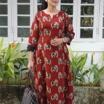 PICHWAI – Red Kurti Top